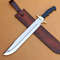 Mirror Polished Bowie Knife Full Tang Custom Handmade Bowie Knife Survival Out (2).jpg