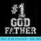 #1 GodFather - Number One - Printable PNG Graphics - Perfect for Sublimation Art