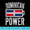 Dominican Republic Flag Dominican Power Battery Proud - Shirt Mockup Download - Spice Up Your Sublimation Projects