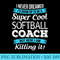 Funny Softball Coach Tshirt Thank You - Sublimation templates PNG - Capture Imagination with Every Detail