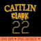 Caitlin clark 22 text vintage design on top - Sublimation backgrounds PNG - Stunning Sublimation Graphics