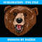 Smile friendly brown Bear Head for Bears Lovers - Exclusive PNG Sublimation Download