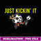 Just kickin' it soccer design women men kids teens - Creative Sublimation PNG Download