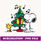 Peanuts Snoopy and Woodstock Holiday Christmas Tree - Exclusive Sublimation Digital File