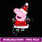 Peppa Pig Christmas Lights - Exclusive Sublimation Digital File