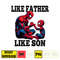 Spider Man Dad And Son Png, Father's Day Png, Superhero Dad Png, Like Father Like Son, Dad Life Png, Captain Hero Sublimation (3).jpg