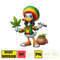 Cartoon Donald Duck Png,High Quality Cartoon Rasta Digital Designs, Weed Png, Smoking Png, Instant Download.jpg