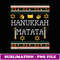 Funny Jewish Dreidel Hanukkah Menorah Candle Ugly Sweater - Professional Sublimation Digital Download