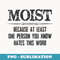 s Moist - Because One Person You Know Hates This Word - Funny - Retro PNG Sublimation Digital Download