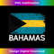 Bahamian Flag T-Shirt  Vintage Made In Bahamas Gift - Premium Sublimation Digital Download