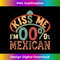 Cinco de Mayo Kiss Me I'm Mexican Tank Top - Vintage Sublimation PNG Download