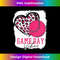 Bleached Pink Softball Heart Baseball Leopard Messy Bun - Sublimation-Ready PNG File