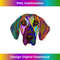 Colorful Splash Dog Plott Hound - Special Edition Sublimation PNG File