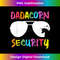 Dadacorn Security Unicorn Dad and Girl Papa Fathers Day - Digital Sublimation Download File