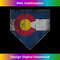 Colorado Flag Shirt Baseball Home Plate T-Shirt Gift - Professional Sublimation Digital Download