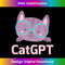 Cat GPT Ai Cat Geek Cat Lovers & Chat GPT Back To School - High-Quality PNG Sublimation Download