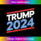Trump 2024 T-Shirt - Red, White, and Blue Republican Gift - PNG Transparent Sublimation File