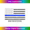 Police Detective Gift - Thin Blue Line American Flag Tank Top 1 - PNG Sublimation Digital Download