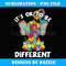 Ok Be Different Autistic Elephant Balloons Autism Awareness - Sublimation-Ready PNG File