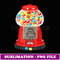 Gumball Machine T Candy Vending Sweets Graphic - Retro PNG Sublimation Digital Download