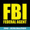 FBI Unisex - Federal Agent Costume - Unique Sublimation PNG Download