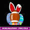 Cute Football Easter Egg Bunny For Kids Boys Toddler - Aesthetic Sublimation Digital File