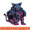 Mechatronic Feline Cyberpunk Cat from the Future - High Quality PNG - Popularity