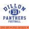 Dillon Panthers Football 33 Tim Riggins vintage logo - PNG Designs - Latest Updates
