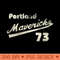 Portland Mavericks Retro Defunct Baseball Jersey - Digital PNG Art - High Quality 300 DPI