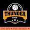 Personalized Basketball Thunder Proud Name Vintage Beautiful - High Quality PNG - Variety