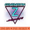 80s Inspired Gen Z Generation Z Zoomer Slogan - Digital PNG Art - High Quality 300 DPI