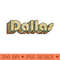 Dallas  Vintage Rainbow Typography Style  70s -  - Professional Design