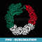 Aztec Quetzalcoatl - Serpent Mexican Flag - Mexico Roots - PNG Transparent Sublimation File