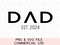 Dad Est 2024 1st Father's Day Stepdad Bonusdad PNG SVG Sublimation Instant Downloadable Trendy Graphics Cricut Friendly Shirt Design File.jpg