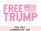 Free Trump 2024 Pink Distressed Stand With Trump American Flag Maga Justice Not Guilty PNG Sublimation T Shirt & Faux Hat Patch Design.jpg