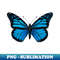 Blue Butterfly - Premium PNG Sublimation File