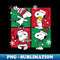 Peanuts - Snoopy Christmas Grid - Digital Sublimation Download File