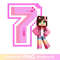 Minecraft Girl 7th Birthday Seven PNG.jpg