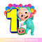 Cocomelon JJ Balloon Birthday 1st PNG.jpg