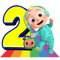 Cocomelon rainbow 2nd birthday.png