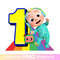 Cocomelon JJ rainbow 1st Birthday PNG.jpg