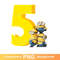 Minions 5th Birthday PNG Five.jpg