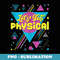 Lets Get Physical 80s Vintage Fitness Gym Aerobics Workout - Trendy Sublimation Digital Download