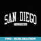 San Diego California CA College University Style - Sublimation PNG File