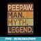 Mens PeePaw Man Myth Legend T from Grandchildren Men PeePaw - Vintage Sublimation PNG Download