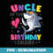 Uncle of the Shark Birthday Dad Matching Family - Premium PNG Sublimation File