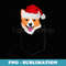 Corgi Santa Christmas Pocket Dog Funny Xmas - Trendy Sublimation Digital Download