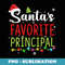 Santas Favorite Principal Christmas Santa Hat Lights s - Exclusive PNG Sublimation Download