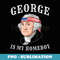 George Washington Funny 4th of July American Flag - Signature Sublimation PNG File