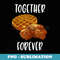 Chicken and Waffles - Instant PNG Sublimation Download